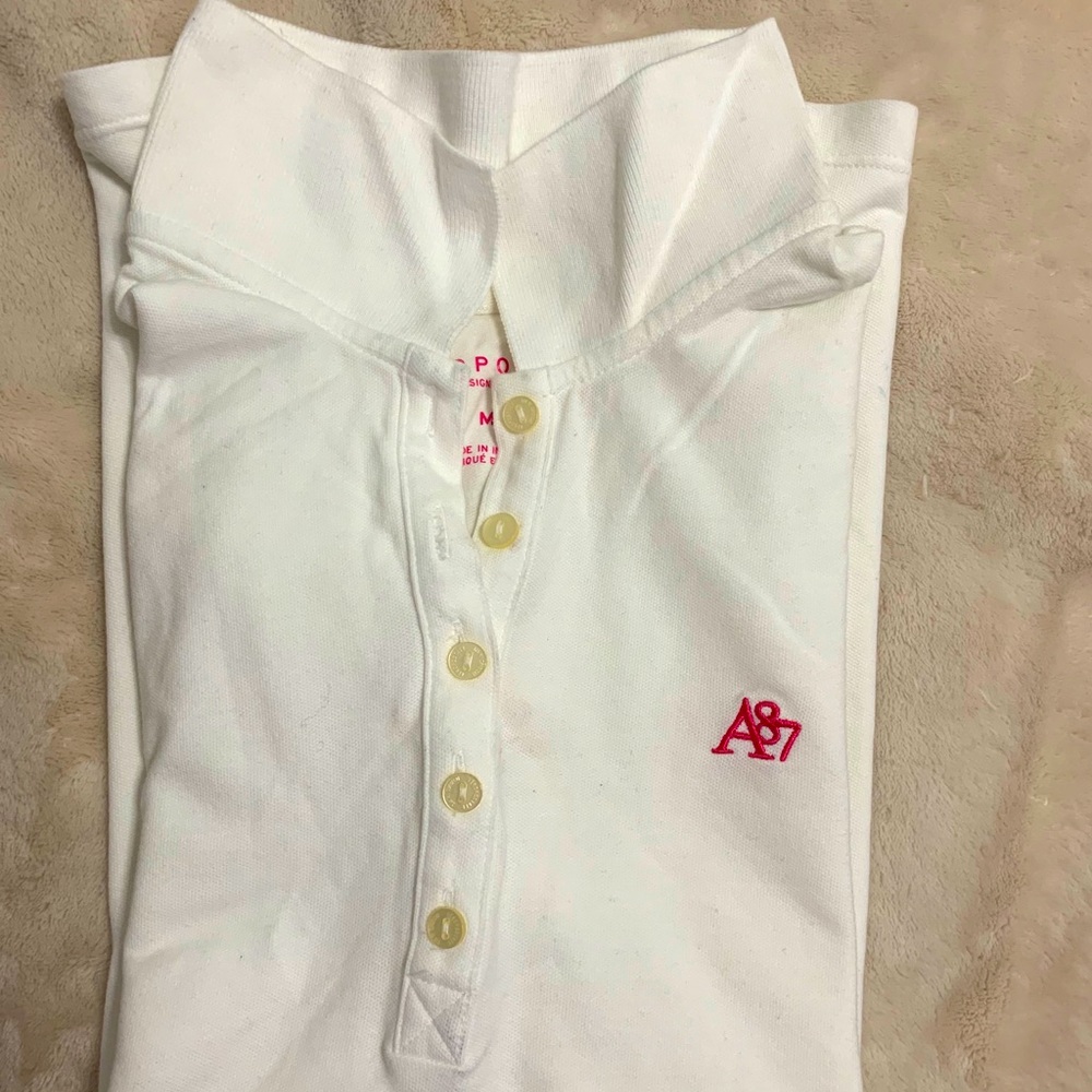 Aeropostale white polo shirt